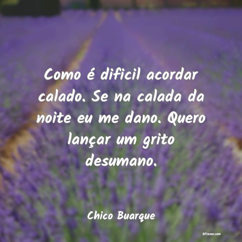 Frases de Chico Buarque